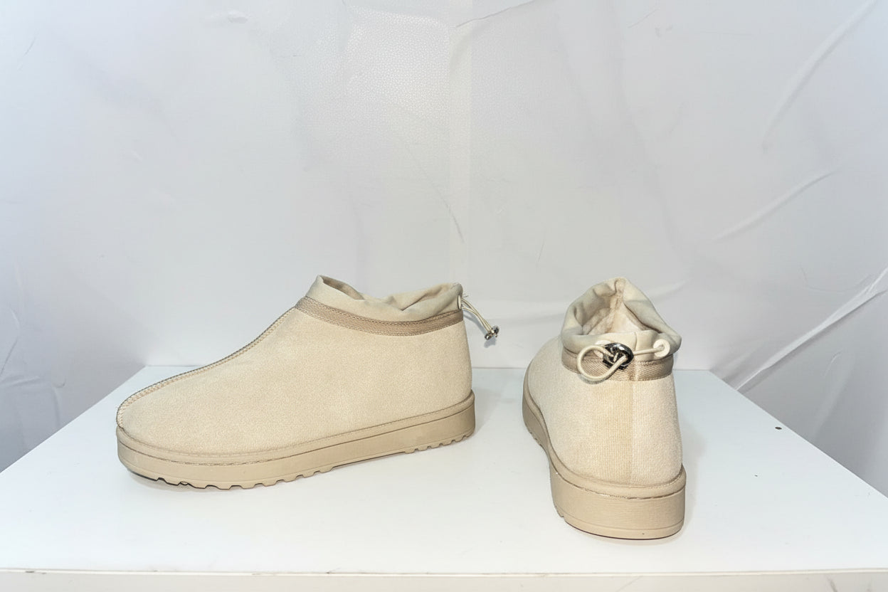Slip-On Imbottite Beige - Campione Taglia 37