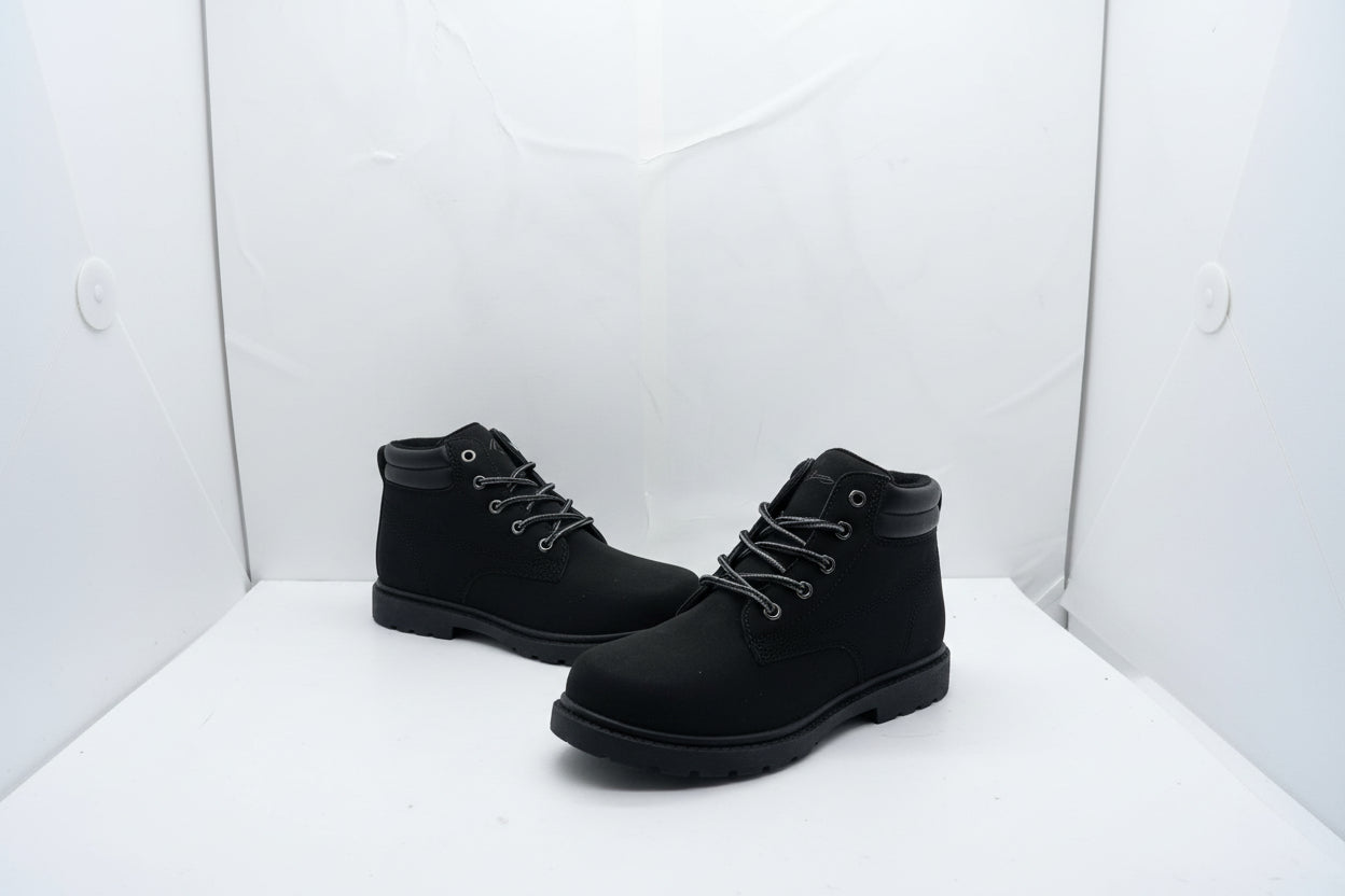 Anfibi Donna Neri in Camoscio - Stivaletti Combat Boots Classici