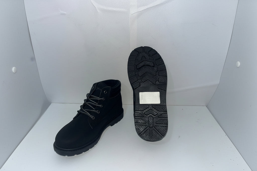 Anfibi Donna Neri in Camoscio - Stivaletti Combat Boots Classici